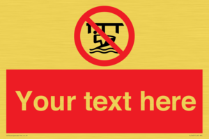 Custom Do not use watercraft in the vicinity of piers